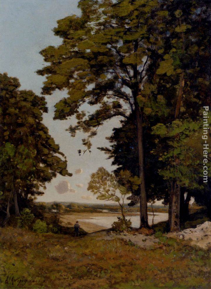 Henri-Joseph Harpignies A Summer's Day On The Banks Of The Allier
